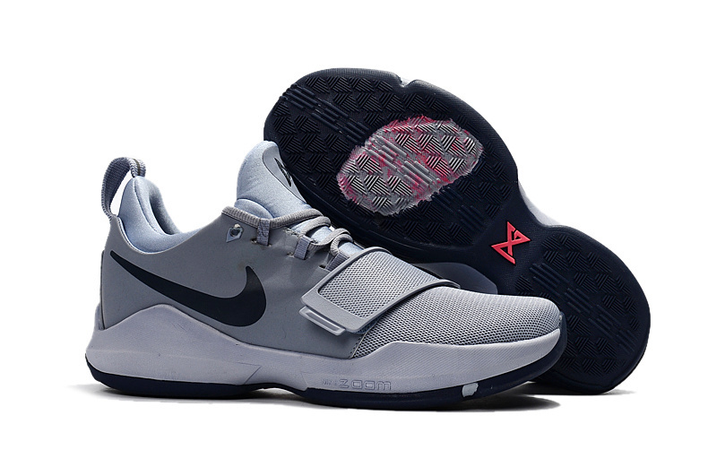 Women Nike Zoom PG 1 Grey Black Shoes - Click Image to Close