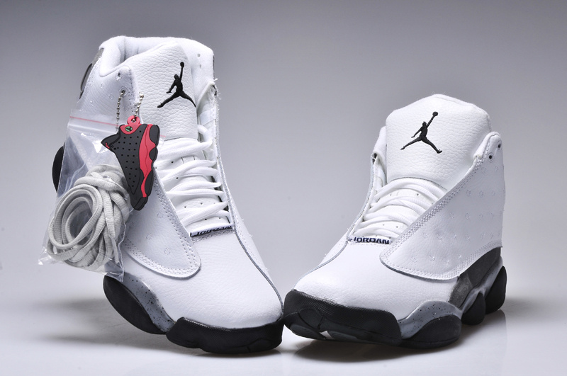 Nike Jordan 13 Oreo Shoes For Women White Grey Black - Click Image to Close
