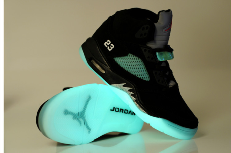 Nike Jordan 5 Midnigh Shoes For Women Black White - Click Image to Close