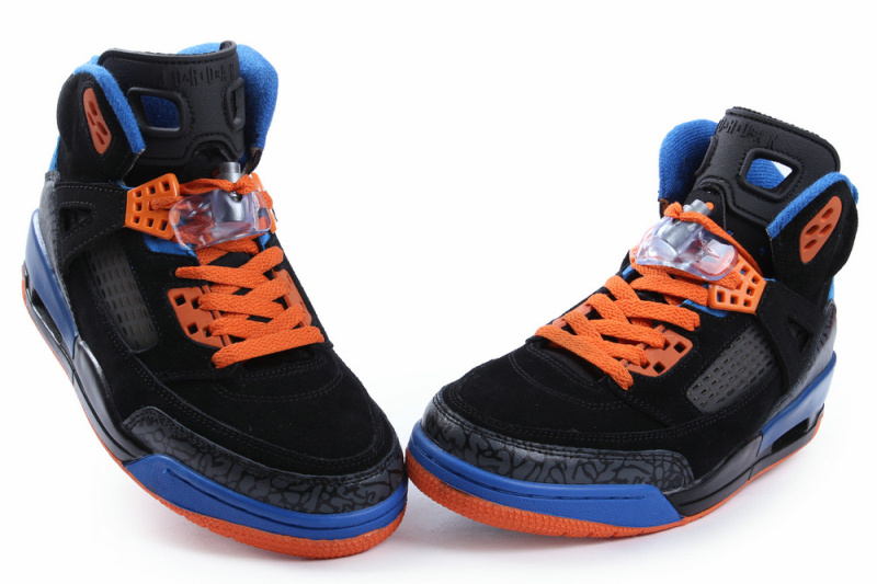 Nike Jordan Spizike Shoes For Women Black Blue Orange - Click Image to Close