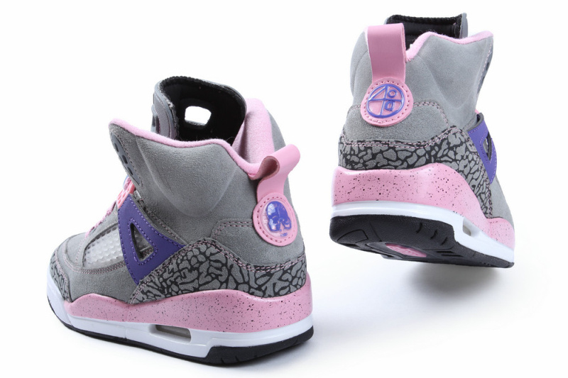 Nike Jordan Spizike Shoes For Women Grey Pink Purple