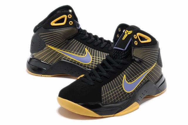 Womens Kobe Bryant Olympic Black Yellow Shoes - Click Image to Close