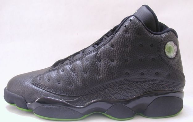 authentic nike air jordan 13 all black altitude green shoes - Click Image to Close