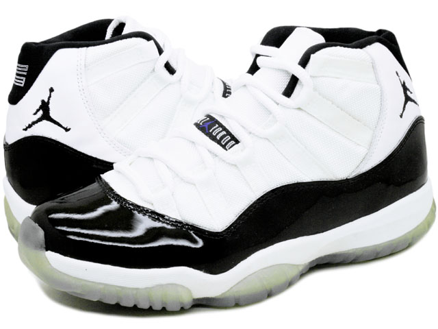 famous nike air jordan 11 concord white black shoes