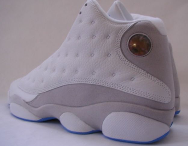 limited nike ari jordan 13 retro white grey blue shoes - Click Image to Close