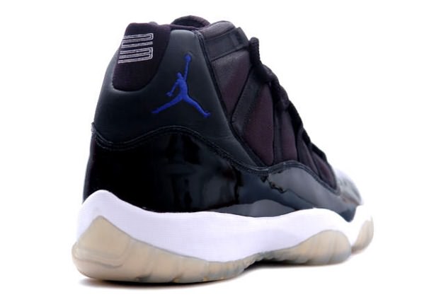 nike air jordan 11 og space jams black royal blue white shoes - Click Image to Close