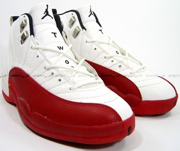 nike air jordan 12 og white varsity red black shoes - Click Image to Close