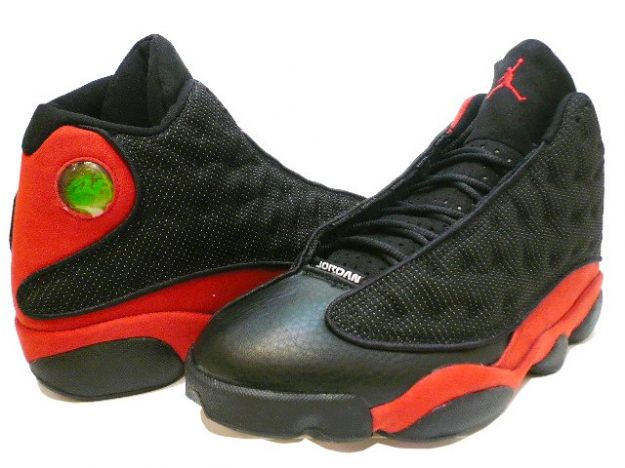 nike air jordan 13 og black red shoes