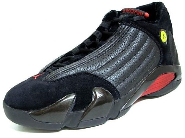 nike air jordan 14 og final last shot black varsity red gold shoes