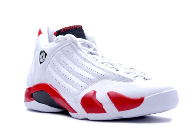 nike air jordan 14 retro white varsity red black shoes - Click Image to Close