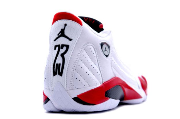 nike air jordan 14 retro white varsity red black shoes