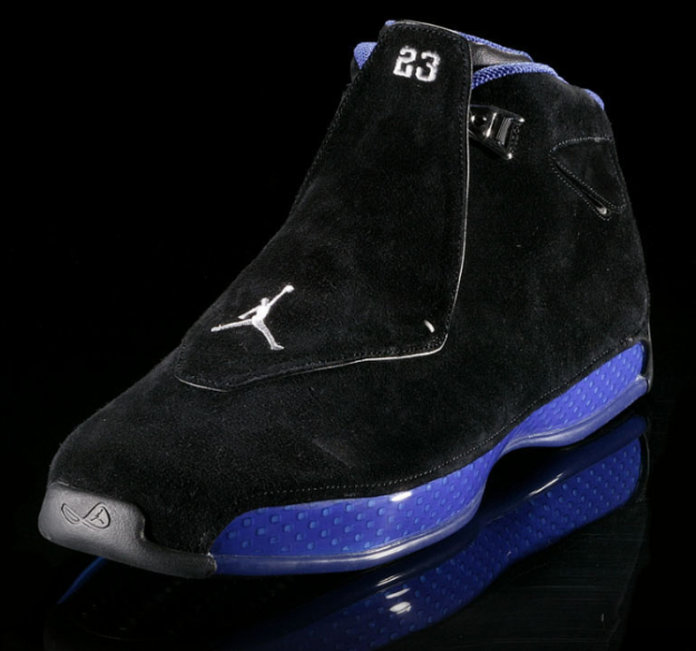 nike air jordan 18 og black royal blue shoes - Click Image to Close