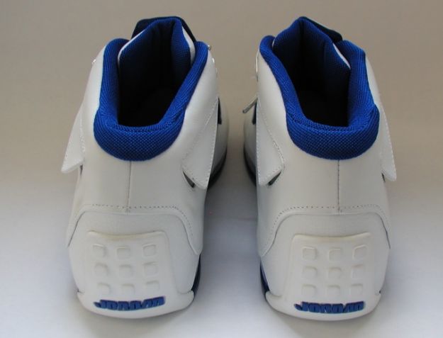 nike air jordan 18 og white metallic silver royal blue shoes - Click Image to Close