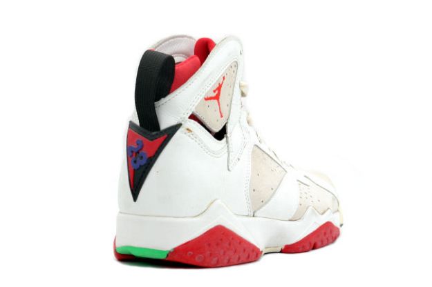 nike air jordan 7 og white silver true red shoes