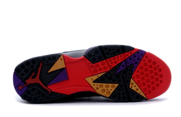 nike air jordan 7 retro black true red purple shoes - Click Image to Close