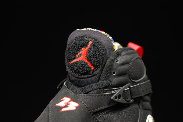 nike air jordan 8 playoffs og comparison edition black true red white shoes