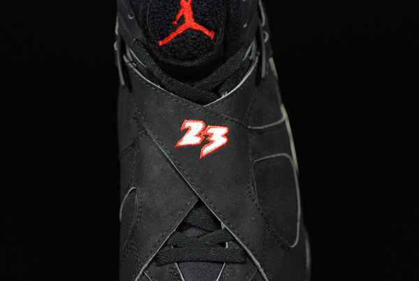 nike air jordan 8 playoffs og comparison edition black true red white shoes - Click Image to Close