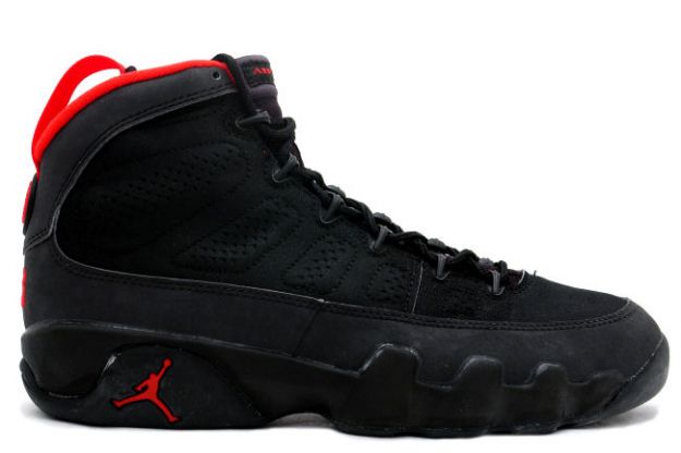 nike air jordan 9 og black true red shoes