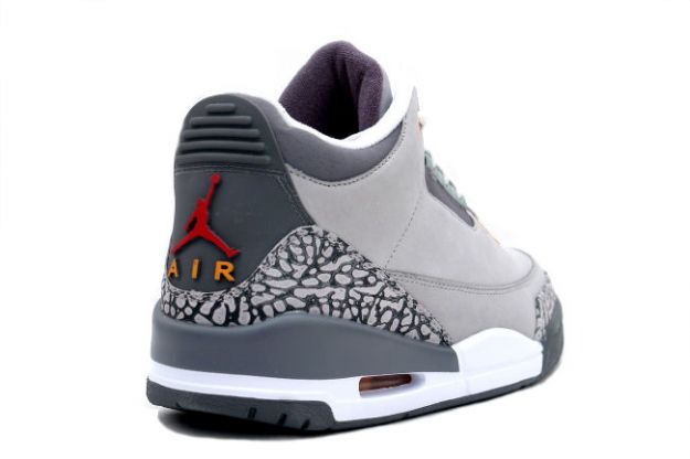 nike jordan 3 retro silver sport red light graphite orange peel shoes - Click Image to Close