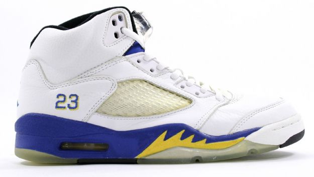 nike jordan 5 retro 3 4 high laney white varsity royal varsity maizeyellow fire shoes