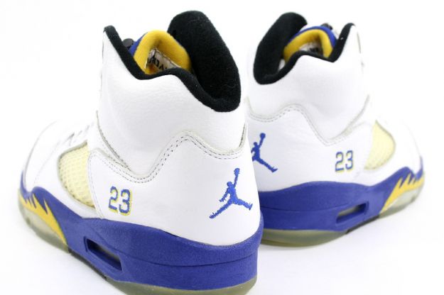 nike jordan 5 retro 3 4 high laney white varsity royal varsity maizeyellow fire shoes