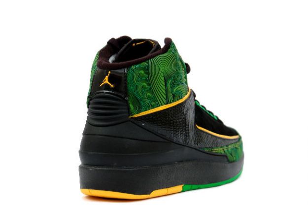 original nike jordan 2 retro doernbecher charity db black pro gold lucky green black shoes