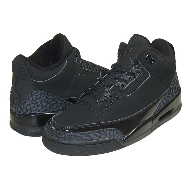 special nike jordan 3 retro black cat black dark charcoal black shoes