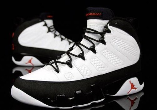 trendy nike air jordan 9 og white black true red shoes