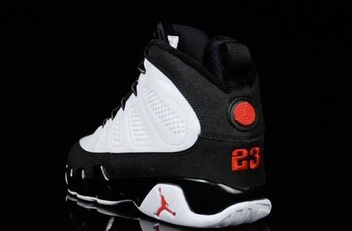 trendy nike air jordan 9 og white black true red shoes